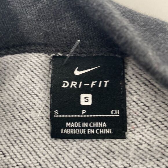 Nike Dri-fit Versa Studio Mock Neck Sweatshirt   Gray Long Sleeve‎ Zip Pocket S - Picture 10 of 13